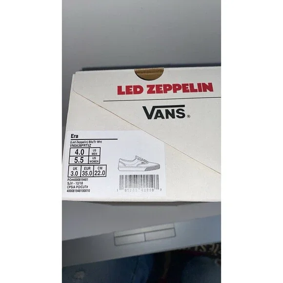 Led Zeppelin Vans Era Shoes - Women's Size 5 1/2